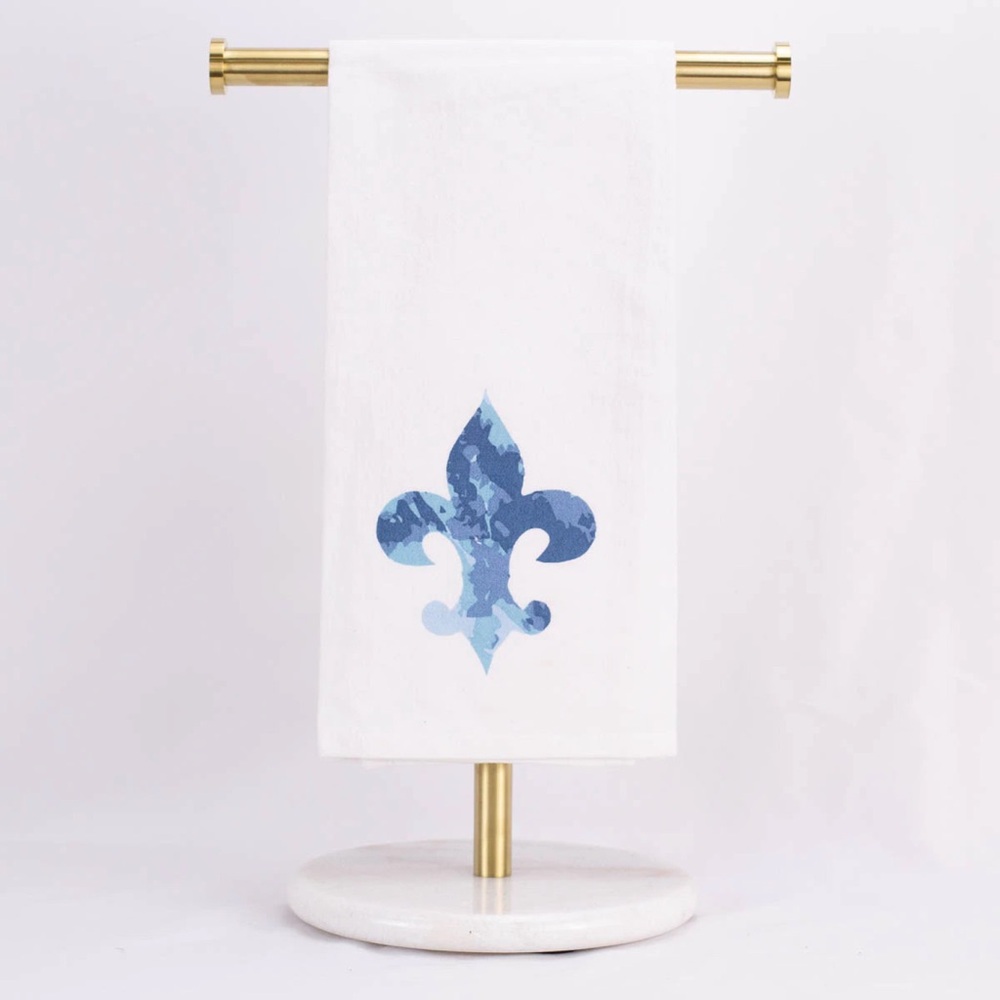 The Royal Standard Fleur-de-Lis Silhouette Hand Towel